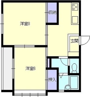コーポ藤【2階】の間取り