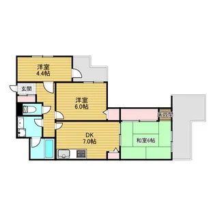 セントラル豊中東【4階】の間取り