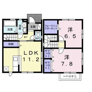 ソラーレC【1階】の間取り