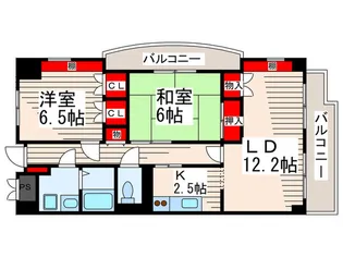 コンフォートMS【7階】の間取り