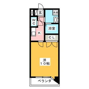 アンソレイエ【1階】の間取り