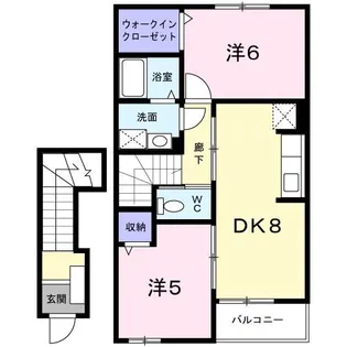 カルムセゾン II【2階】の間取り