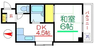 第2リバーハイツ【2階】の間取り