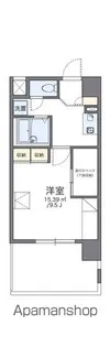 レオパレスREZON中百舌鳥【3階】の間取り