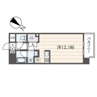 L-Flat横浜大通り公園【8階】の間取り