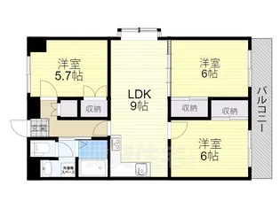 シーガルハイツ【2階】の間取り