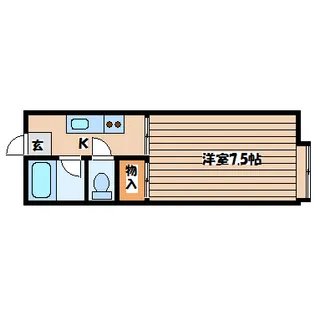 ハウスグリーンヒル【1階】の間取り