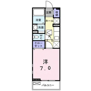 ジェルメ アイA【1階】の間取り
