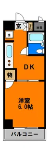 シャンボール第2千葉中央【7階】の間取り