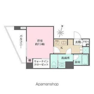 WHARF森下【5階】の間取り
