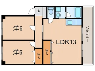 清和ハイツ【1階】の間取り