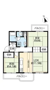 UR桃山南【2階】の間取り
