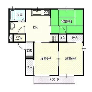 メゾントゥインクルA棟【2階】の間取り