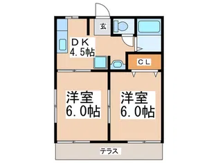 コメットハイム【1階】の間取り