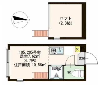 グレース桜上水【1階】の間取り
