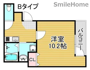フジパレス粉浜二番館【1階】の間取り