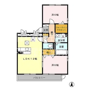 サンティール幸和【2階】の間取り
