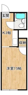 マンション陽光【2階】の間取り
