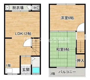 大阪府大阪市淀川区十八条3【一戸建】の間取り