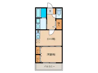 ラパス【1階】の間取り