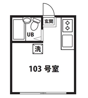 コーポシャルマン【1階】の間取り