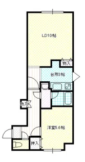アピアビル日赤前【3階】の間取り
