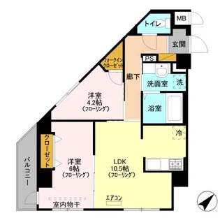 埼玉県川口市東川口4【マンション】の間取り