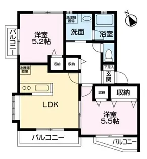 ドリームSEFA【2階】の間取り