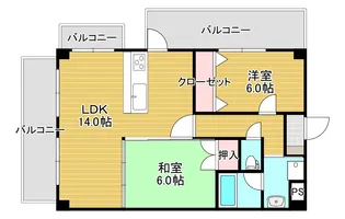フォレストヴィラ別所町【2階】の間取り