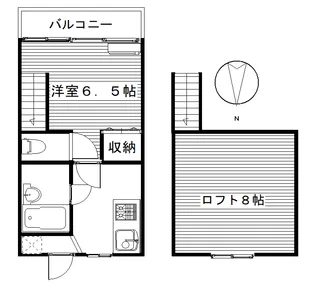 リバティータウンS【2階】の間取り