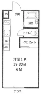 フローラル川間【2階】の間取り