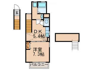 シャルマンドミールB【2階】の間取り