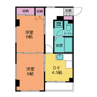 パレス中芳【3階】の間取り
