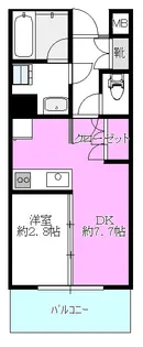 リベラ―ジュ目黒洗足【2階】の間取り