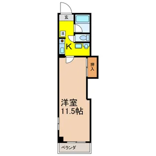 レジデンスカープ小山【2階】の間取り