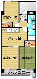 立石パークファミリア【4階】の間取り
