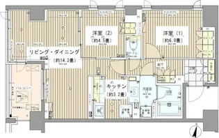 ガーデニエール砧レジデンス【2階】の間取り