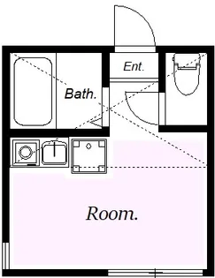 ユナイト追浜バリエール【1階】の間取り