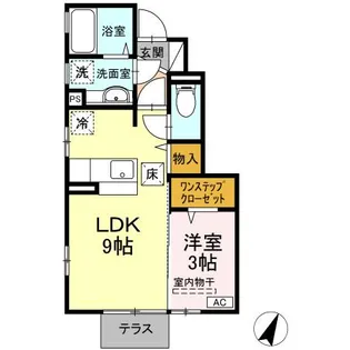 ファミユ中山【1階】の間取り