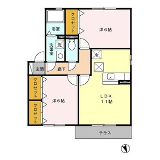 サンモール町田【1階】の間取り