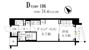 ガーデンテラス下北沢【3階】の間取り
