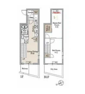 東京都練馬区中村3【マンション】の間取り
