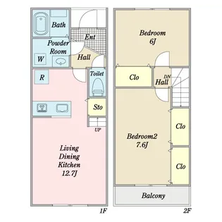 千葉県富里市七栄【一戸建】の間取り