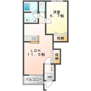 スターライズ【1階】の間取り