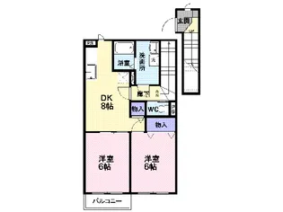 キャンディータフトS【2階】の間取り