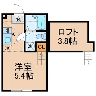 神奈川県横浜市保土ヶ谷区月見台【アパート】の間取り