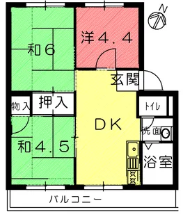 メゾン堂山【3階】の間取り