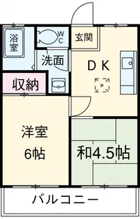 第2犬飼コーポ【3階】の間取り