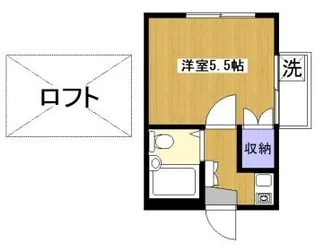 レオパレス三軒茶屋A棟【2階】の間取り