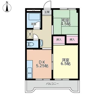 金松ハイツ【4階】の間取り